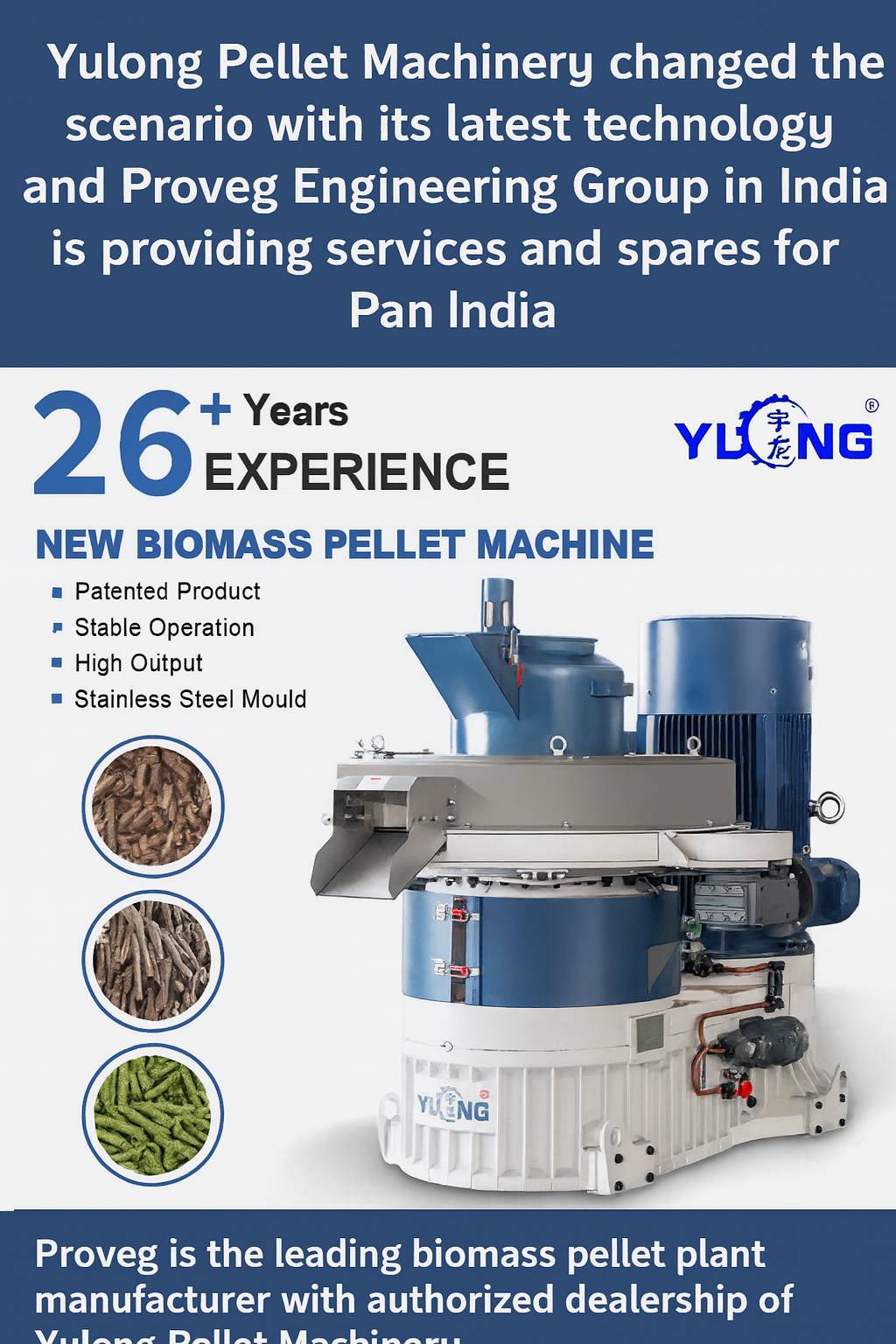 🔥 Revolutionizing Biomass Pellet Technology in India: Yulong & Proveg Engineering Group Collaboration