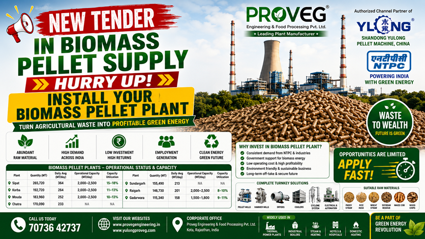 🚨 NEW BIOMASS PELLET SUPPLY TENDERS OPEN – APPLY FAST! 🚨